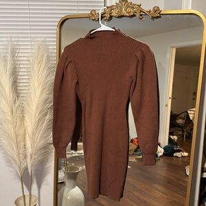 Brown Sweater Dress size small super warm